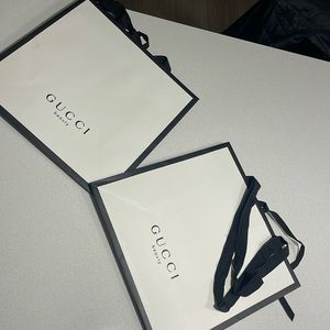 2 Original GUCCI paper bags